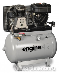 Мотокомпрессор EngineAIR A39B/100 5HP с бензиновым двигателем